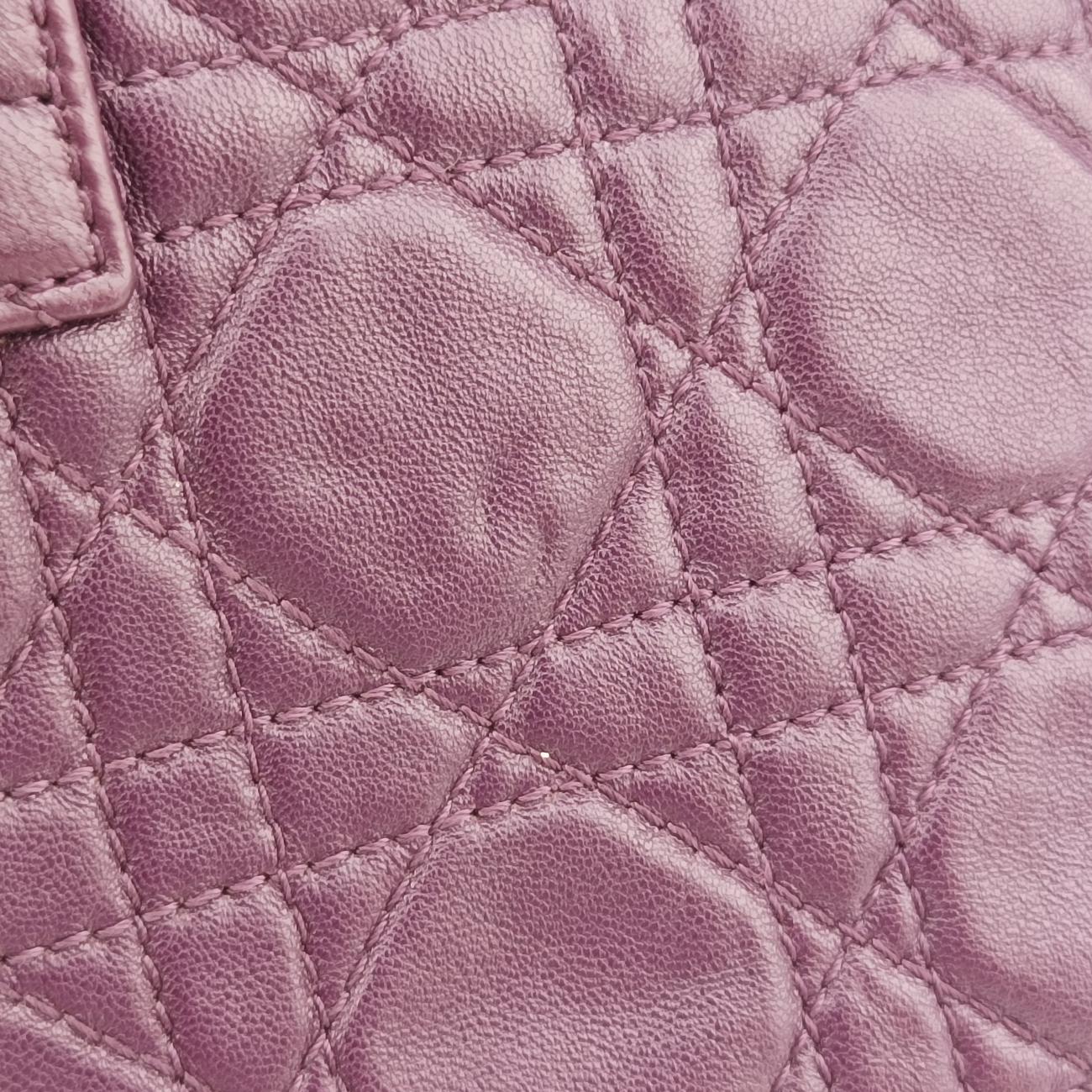 Miss Dior Cannage New LockDark Purplelambskin07-LU-0130ミスディオール カナージュ ニューロックダークパープルラムスキン07-LU-0130