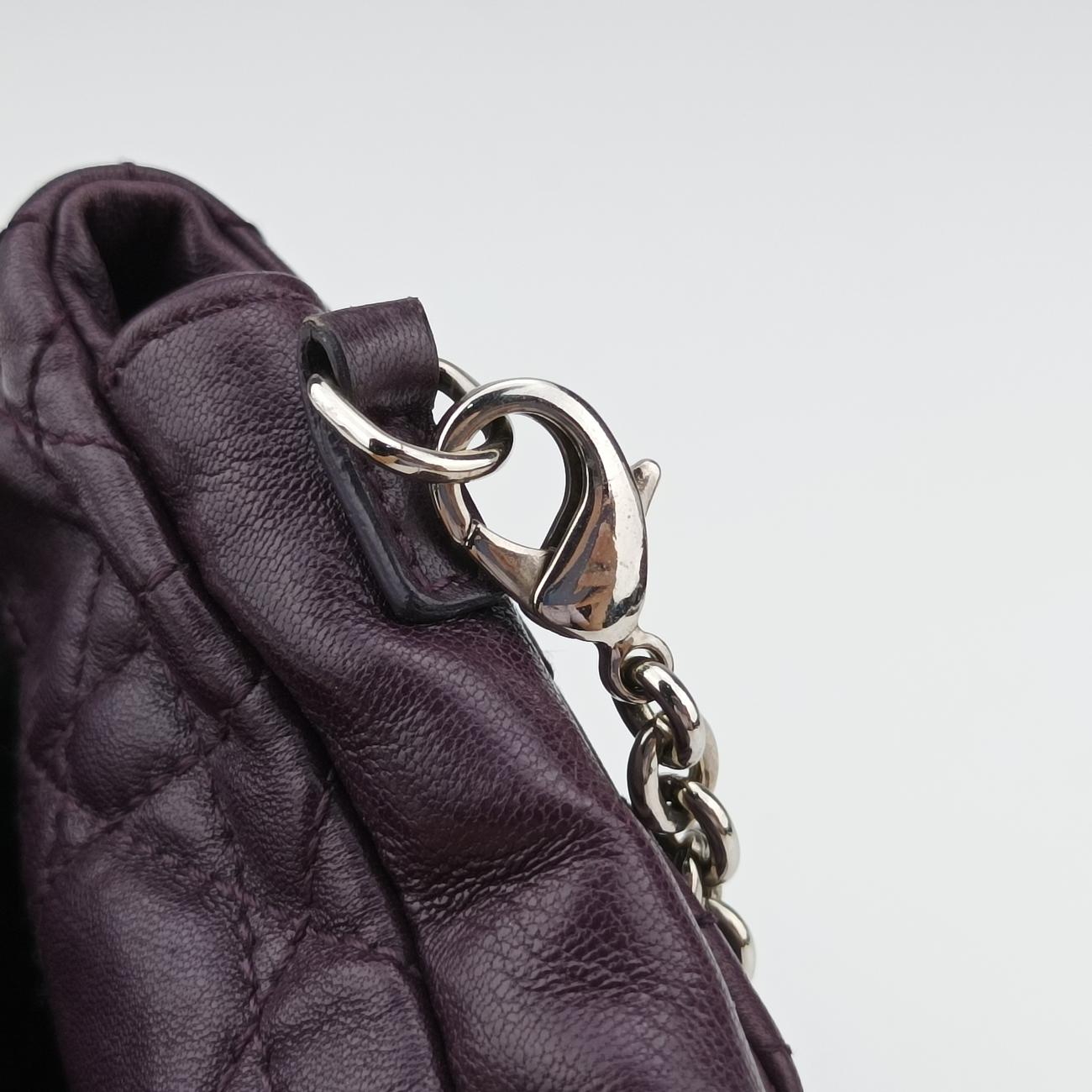 Miss Dior Cannage New LockDark Purplelambskin07-LU-0130ミスディオール カナージュ ニューロックダークパープルラムスキン07-LU-0130