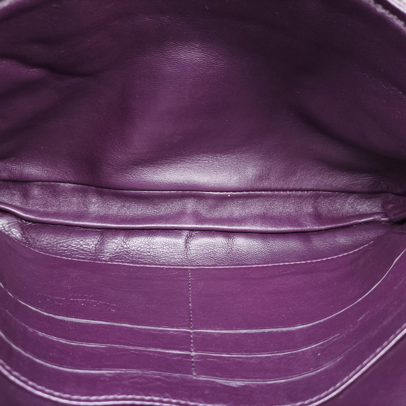 Miss Dior Cannage New LockDark Purplelambskin07-LU-0130ミスディオール カナージュ ニューロックダークパープルラムスキン07-LU-0130