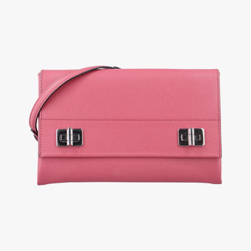 Small Double TurnlockPinkSAFFIANO LeatherBT955X7 Lスモール ダブル ターンロックピンクサフィアーノレザーBT955X7 L