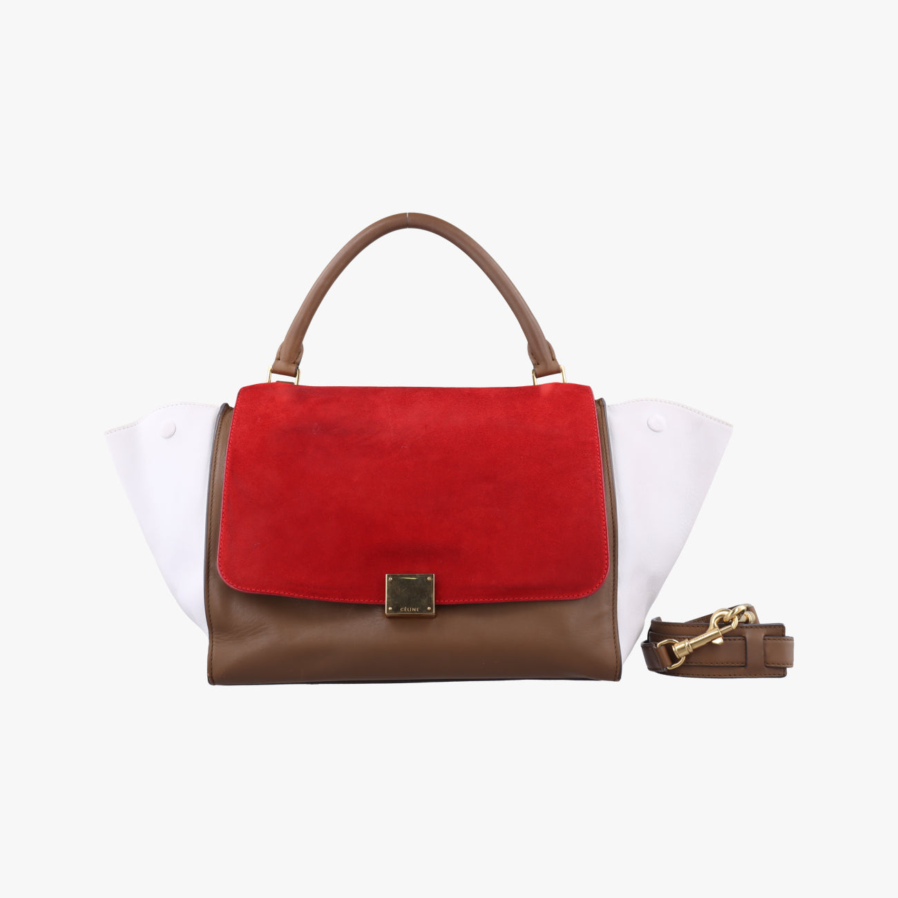 Trapeze MediumRed x Brown x WhiteLeather/suedeW-CU-0162トラペーズミディアムレッド×ブラウン×ホワイトレザー/スエードW-CU-0162