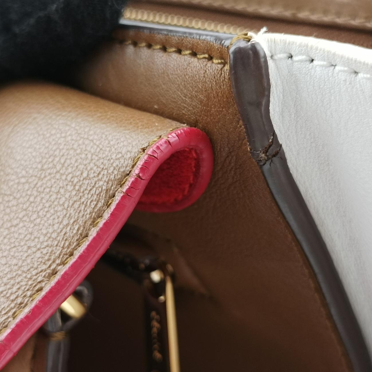 Trapeze MediumRed x Brown x WhiteLeather/suedeW-CU-0162トラペーズミディアムレッド×ブラウン×ホワイトレザー/スエードW-CU-0162