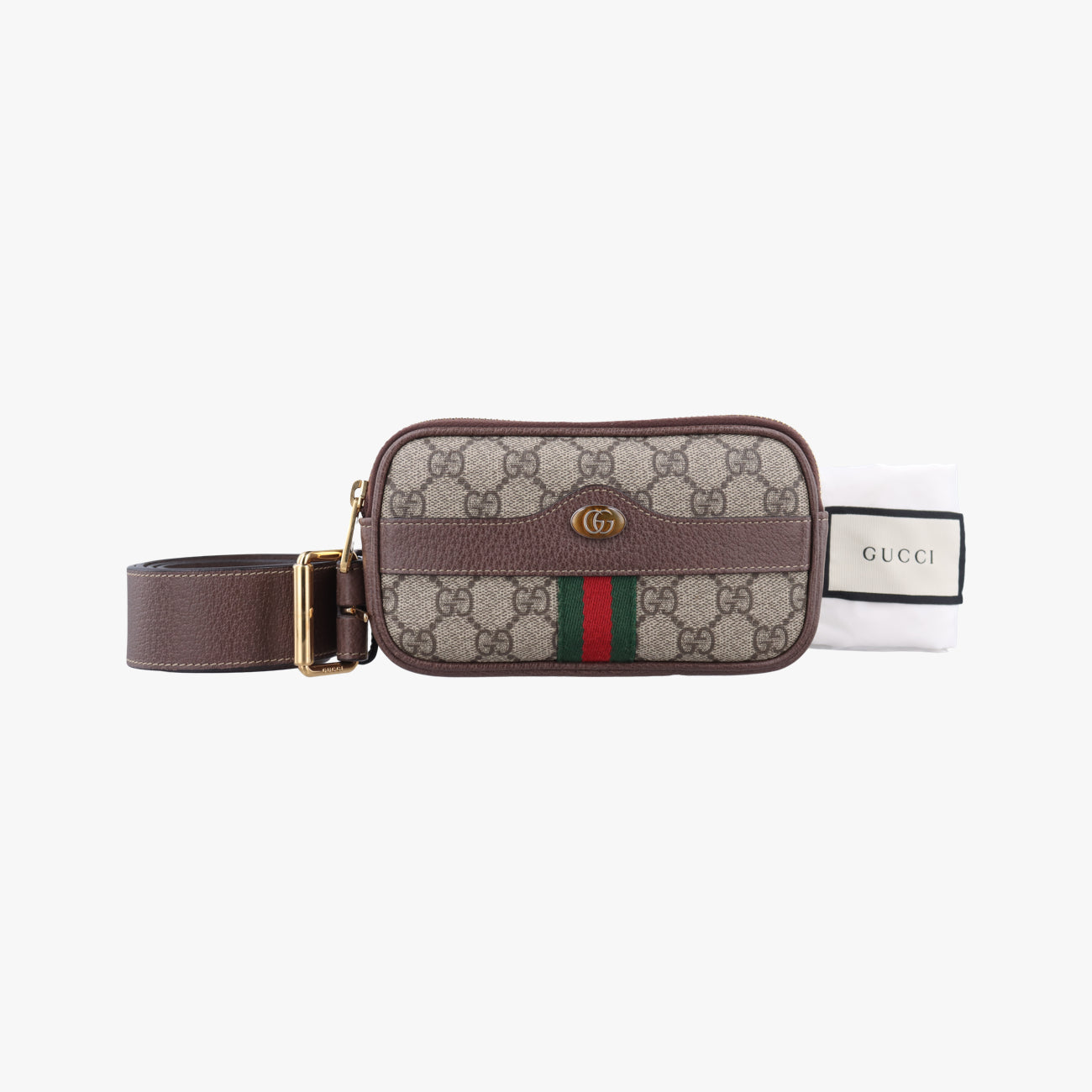 【希少】GUCCI ウエストポーチ　グッチシモ　マルチカラー　キャンバス×レザー グッチGucciオフィディアマルチカラーPVCコーティングキャンバス