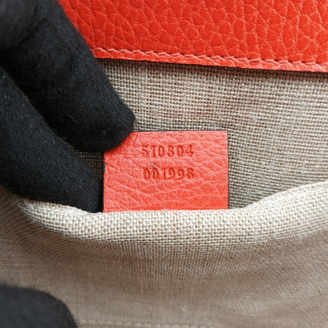Interlocking GOrangeLeather510304B026856363インターロッキングGオレンジレザー510304B026856363