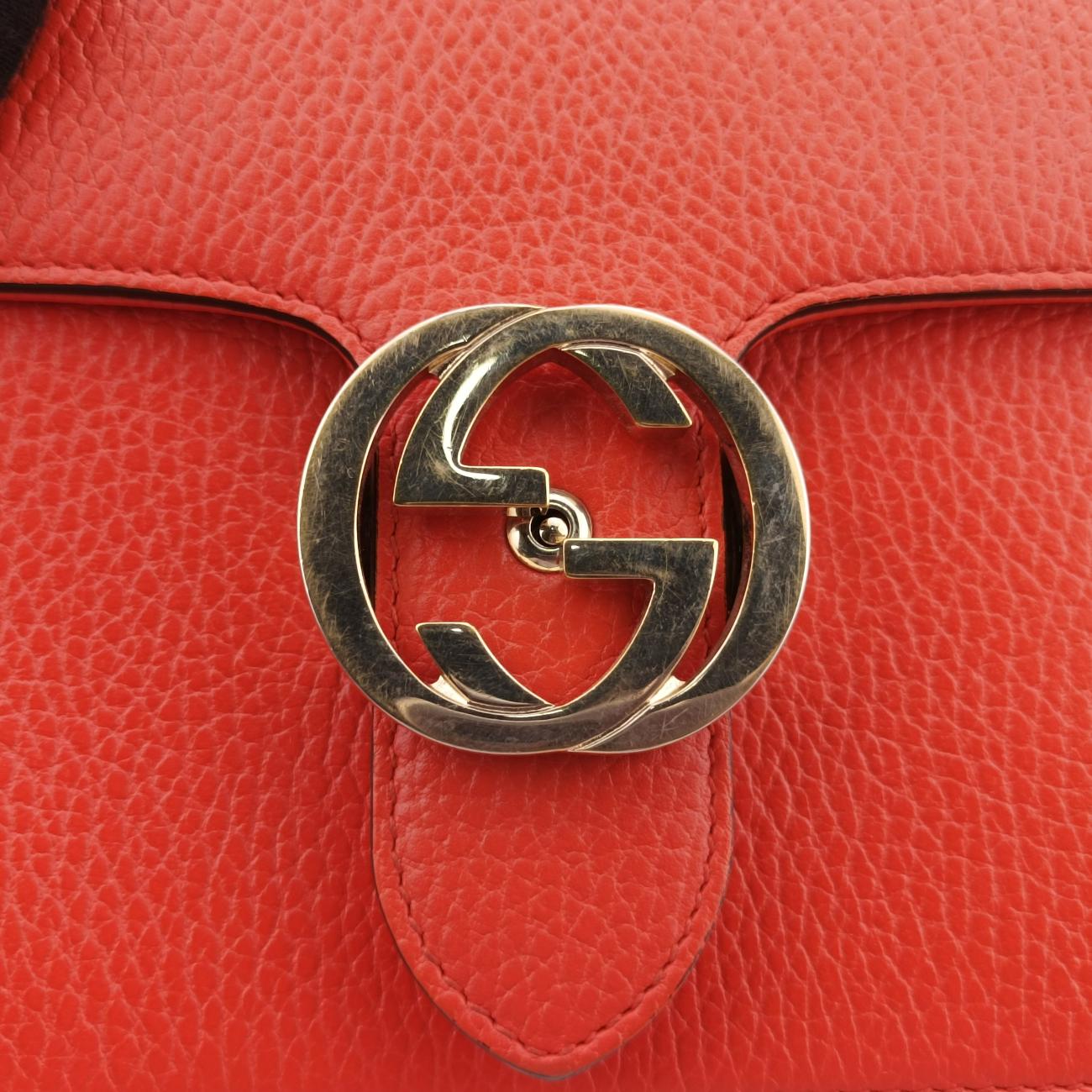 Interlocking GOrangeLeather510304B026856363インターロッキングGオレンジレザー510304B026856363