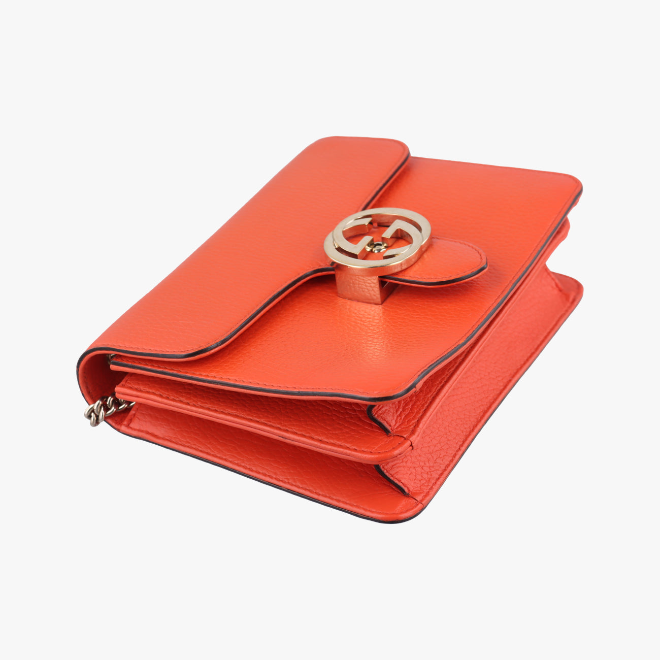 Interlocking GOrangeLeather510304B026856363インターロッキングGオレンジレザー510304B026856363