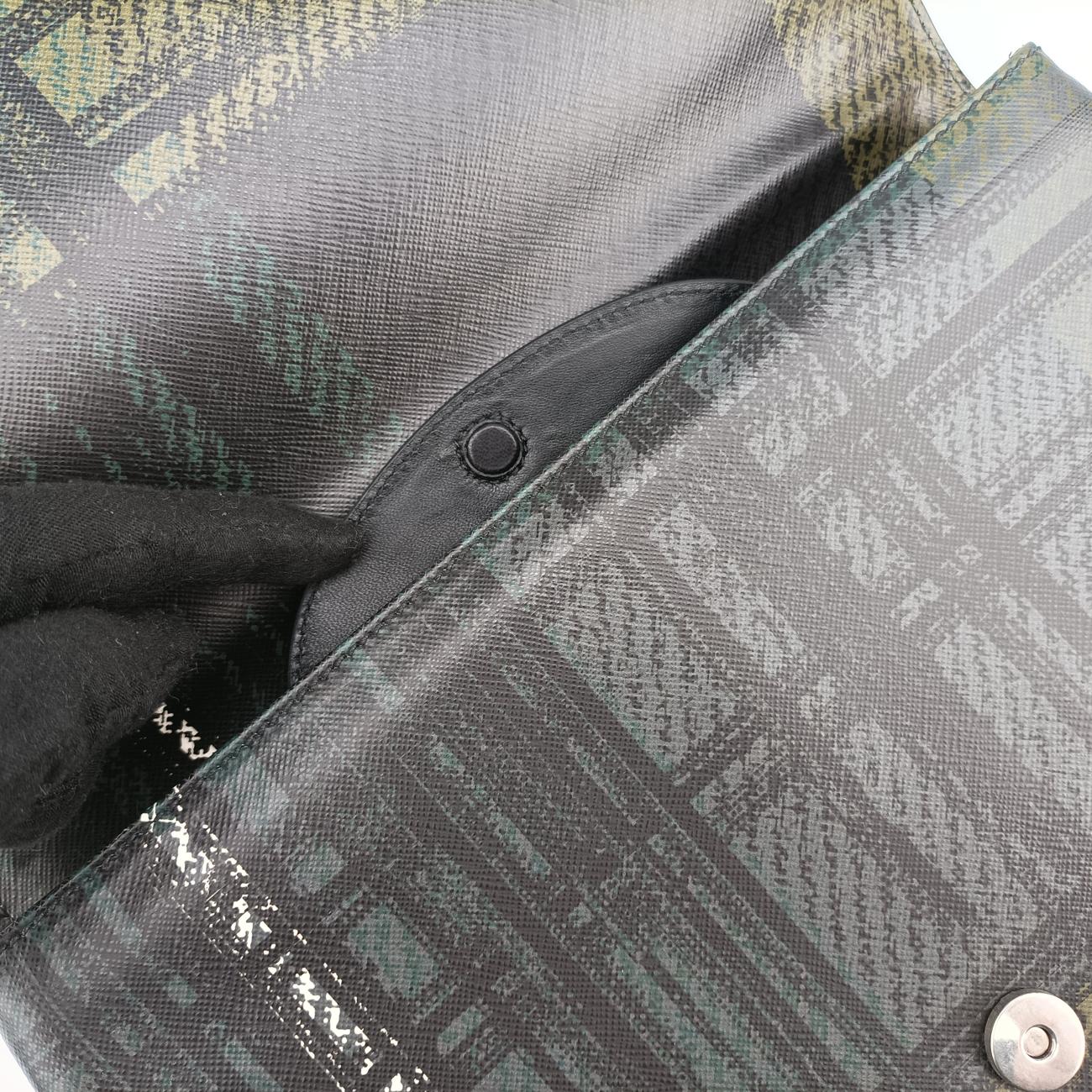 Tartan Print Chain Militare FlapMulticolourSaffiano leather117タータンプリントチェーンミリタリーフラップマルチカラーサフィアーノレザー117