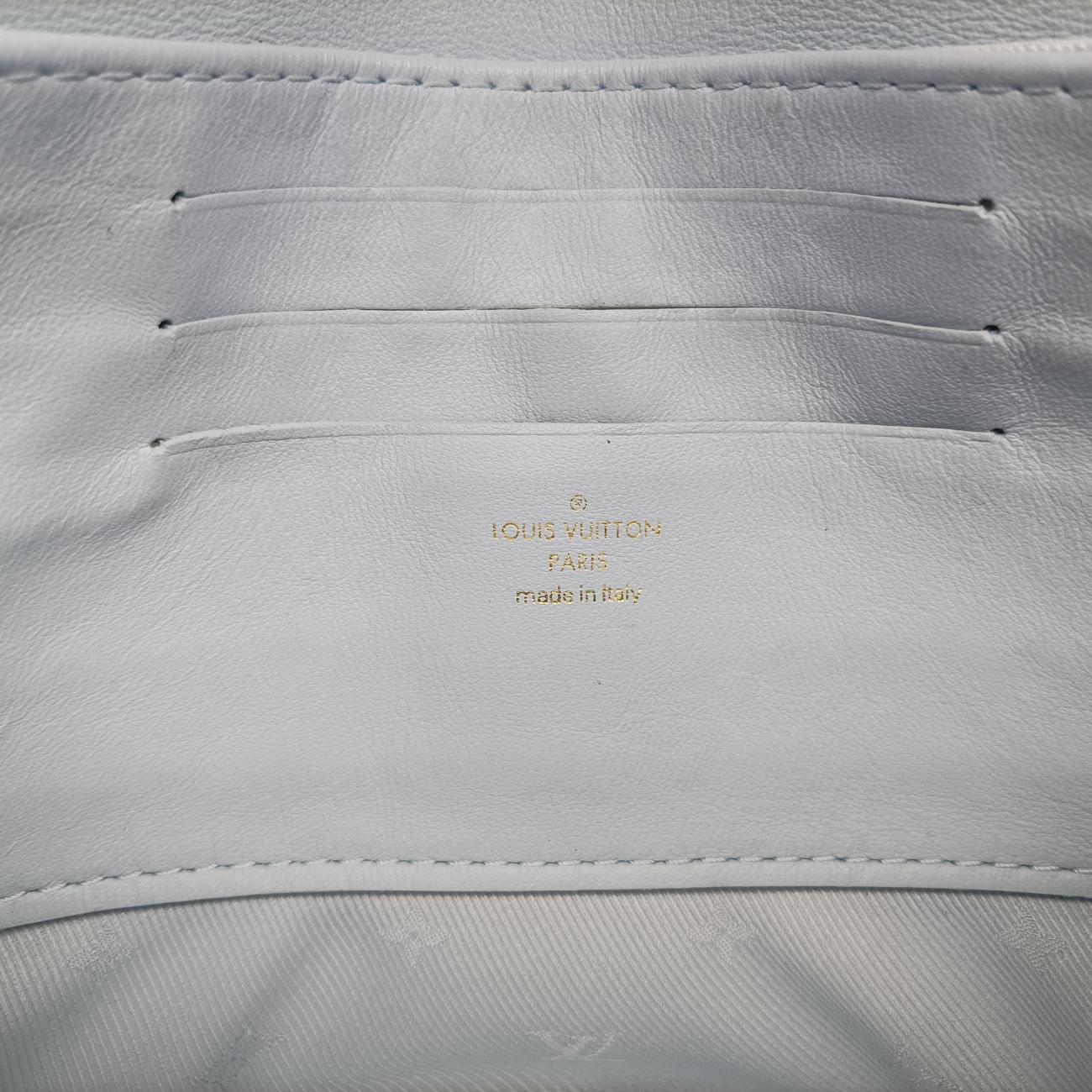 Bubble Glam Strap WalletBLEU GLACIERLeatherM81399ICチップバブルグラムストラップウォレットブルーグラシエールレザーM81399ICチップ