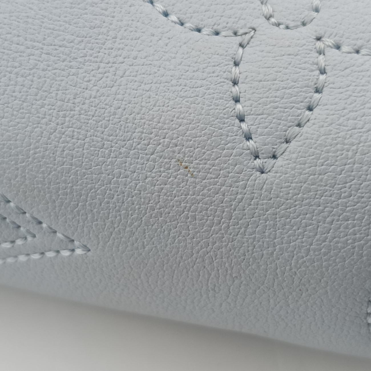 Bubble Glam Strap WalletBLEU GLACIERLeatherM81399ICチップバブルグラムストラップウォレットブルーグラシエールレザーM81399ICチップ