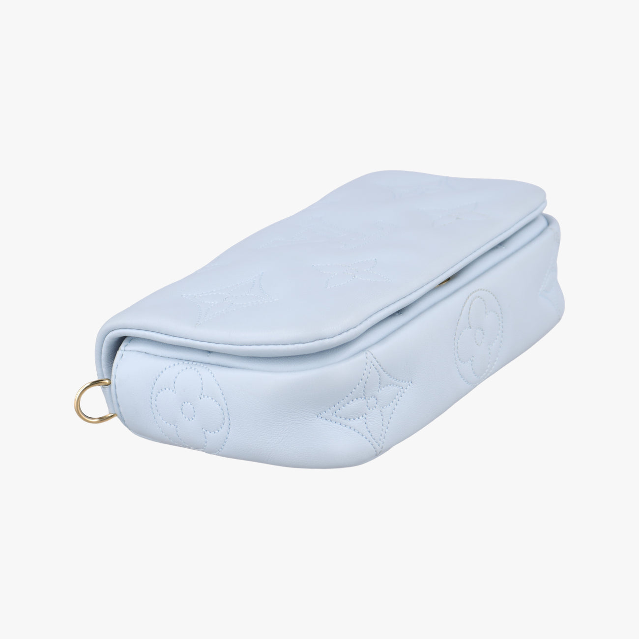 Bubble Glam Strap WalletBLEU GLACIERLeatherM81399ICチップバブルグラムストラップウォレットブルーグラシエールレザーM81399ICチップ