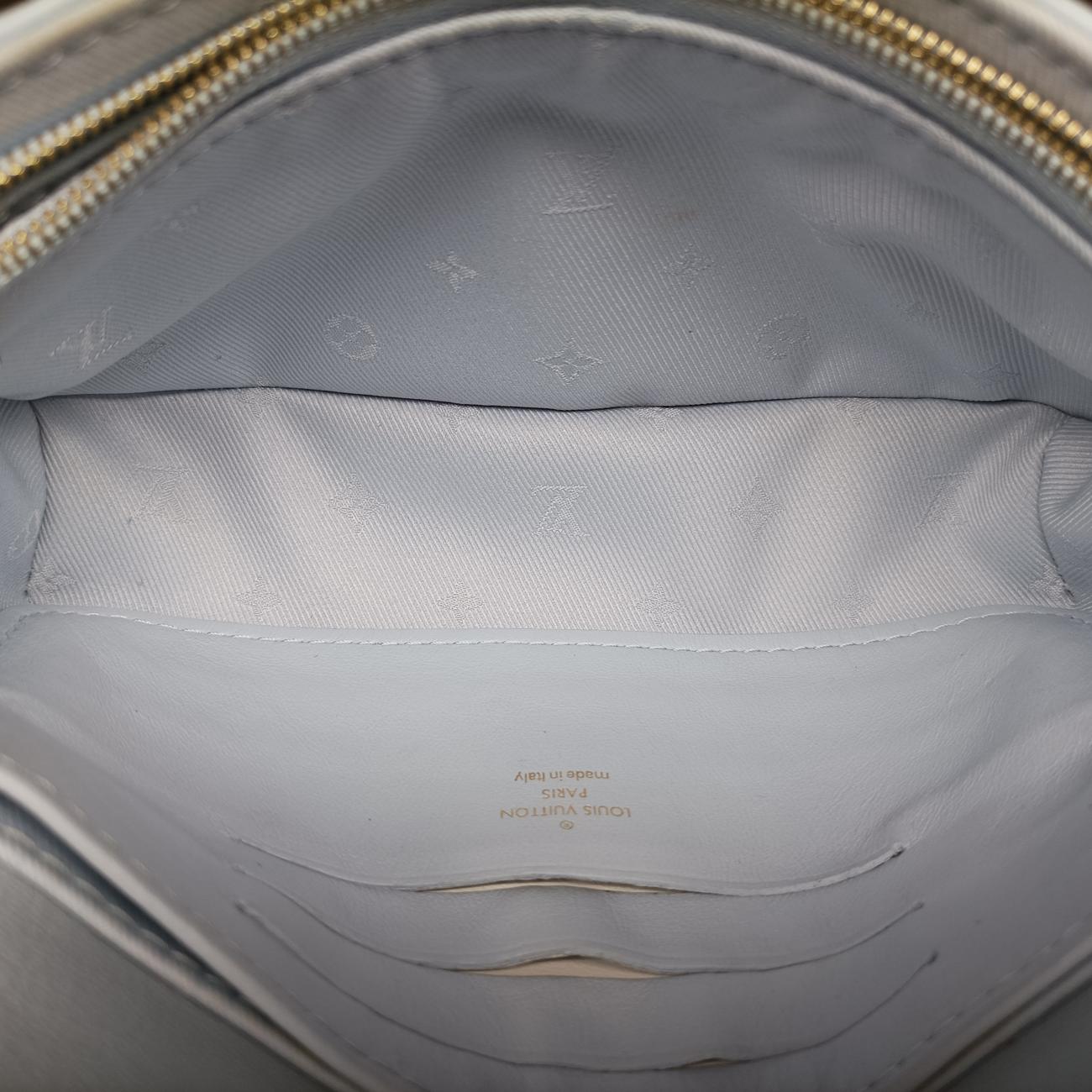 Bubble Glam Strap WalletBLEU GLACIERLeatherM81399ICチップバブルグラムストラップウォレットブルーグラシエールレザーM81399ICチップ