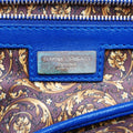 Embossed Leather Talia VanitasBlueLeatherエンボス レザー タリア ヴァニタスブルーレザー