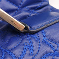 Embossed Leather Talia VanitasBlueLeatherエンボス レザー タリア ヴァニタスブルーレザー