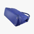 Embossed Leather Talia VanitasBlueLeatherエンボス レザー タリア ヴァニタスブルーレザー