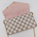 Pochette FeLICIEAzurDamier CanvasN63106SD1157ポシェットフェリシーアズールダミエキャンバスN63106SD1157