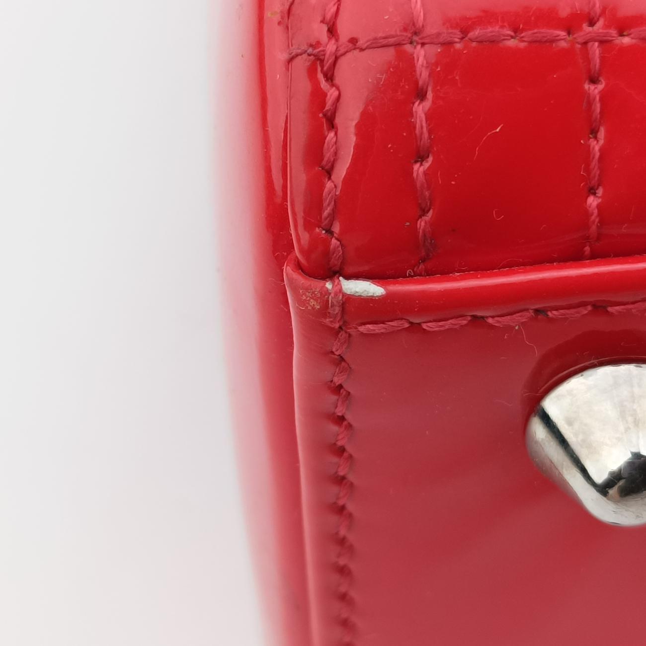 Lady DiorRedpatent15-BO-1100レディディオールレッドパテント15-BO-1100
