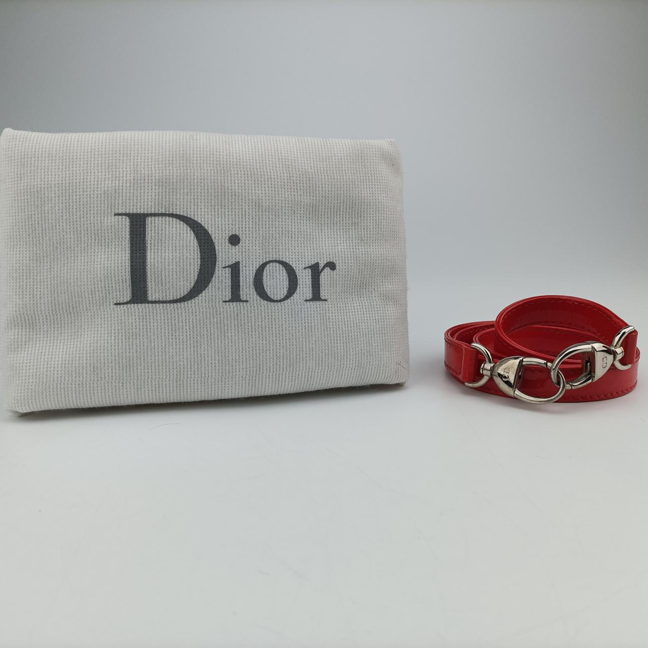 Lady DiorRedpatent15-BO-1100レディディオールレッドパテント15-BO-1100