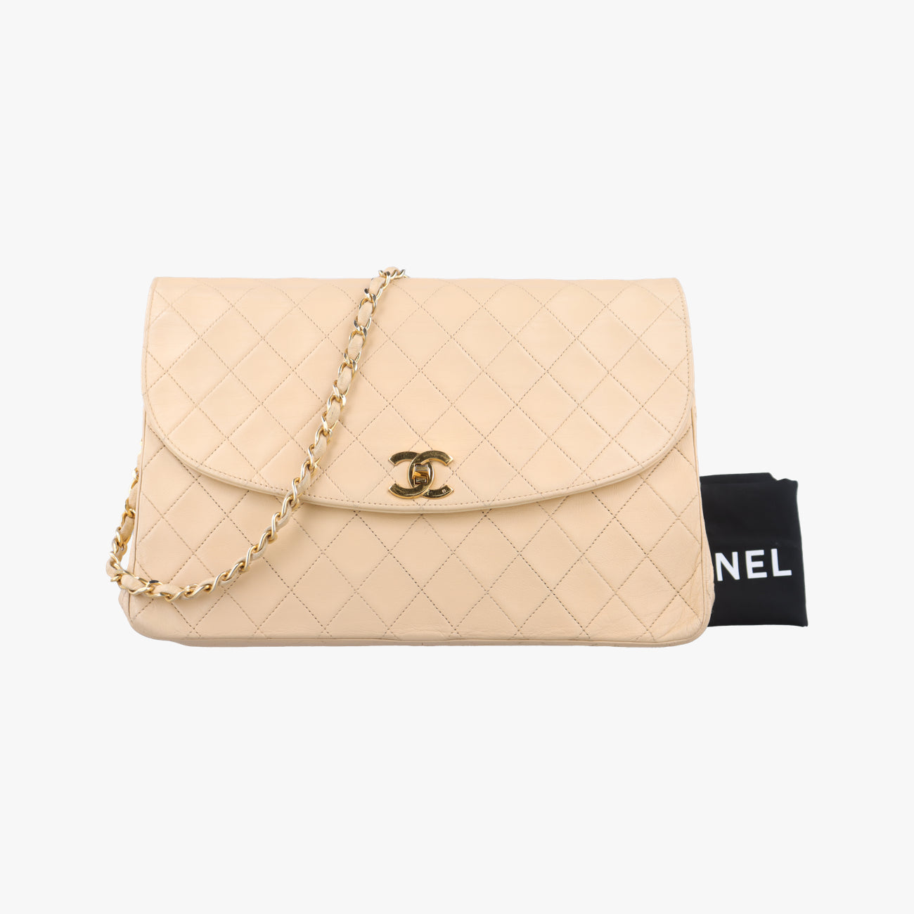 Matelasse Lambskin FlapBeigeLambskin326870マトラッセ シングルフラップベージュラムスキン326870