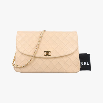 Matelasse Lambskin FlapBeigeLambskin326870マトラッセ シングルフラップベージュラムスキン326870