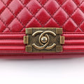 BOY CHANELRedOiled LeatherA6708717818720ボーイシャネルレッドオイルドレザーA6708717818720