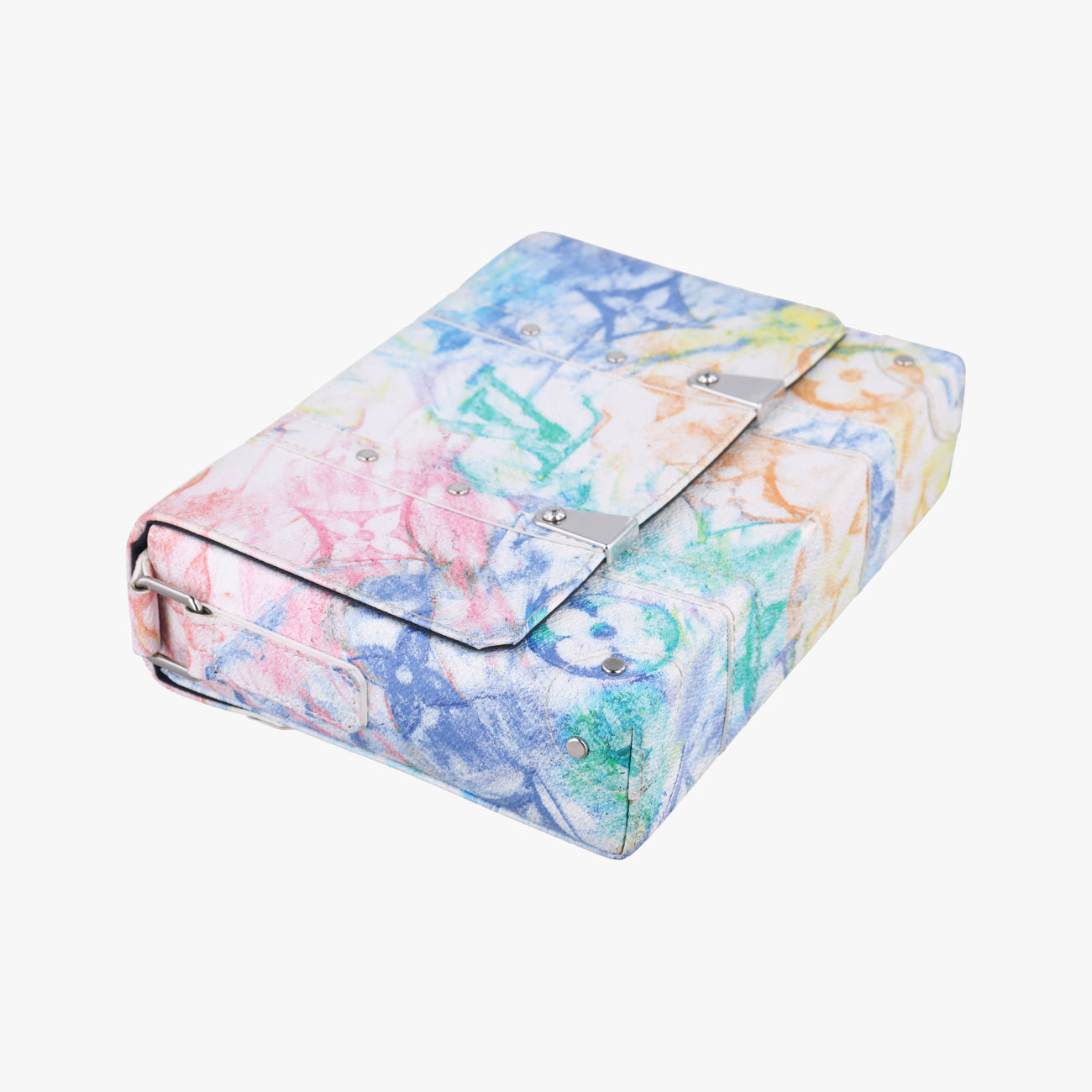 Trunk MessengerWhite x MulticolorPVC coated canvasM45661AR5200  ICチップトランクメッセンジャーホワイト×マルチカラーPVCコーティングキャンバスM45661AR5200  ICチップ