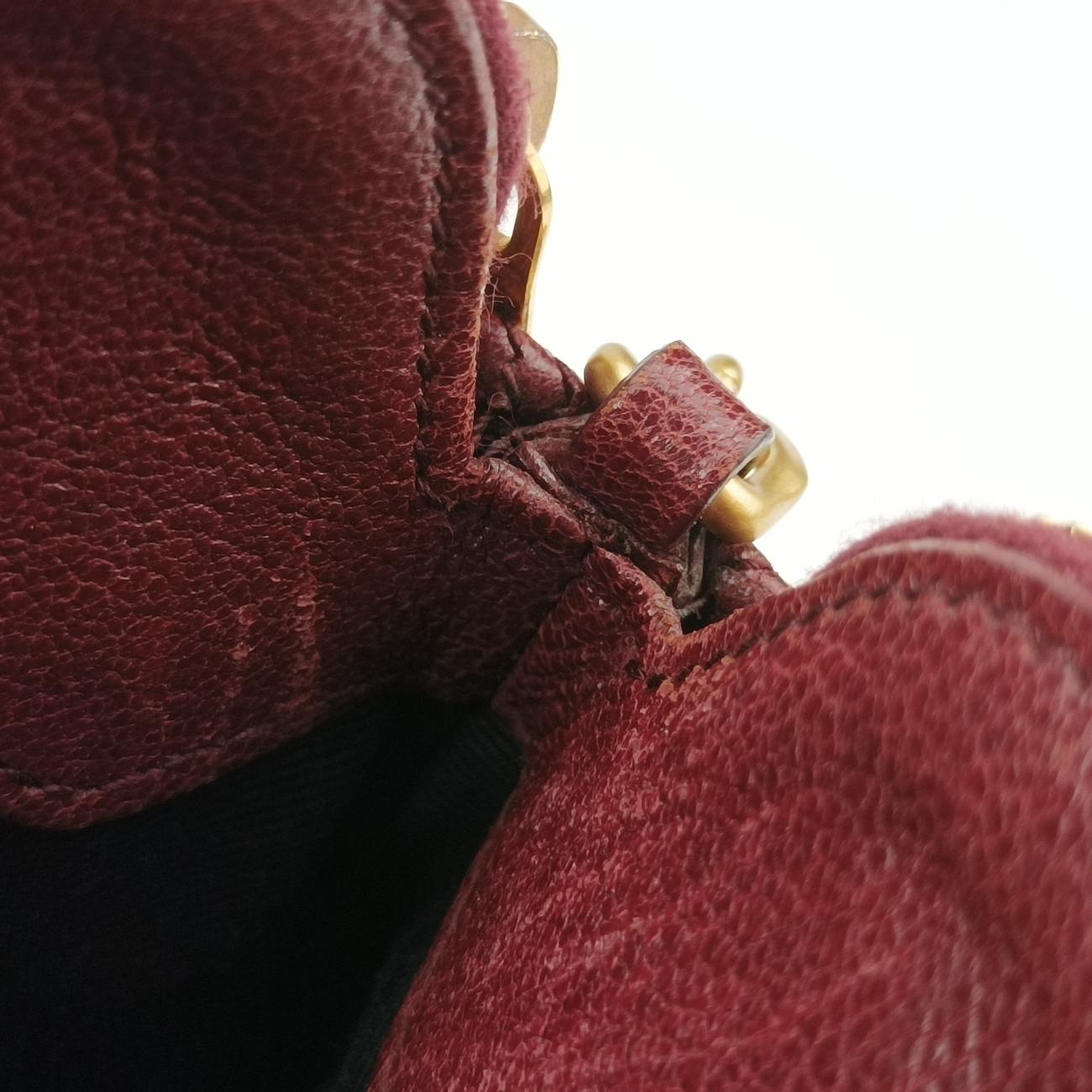Monogram QuiltedBurgundyLeather608941GUE608941.1119モノグラムキルティングワインレッドレザー608941GUE608941.1119