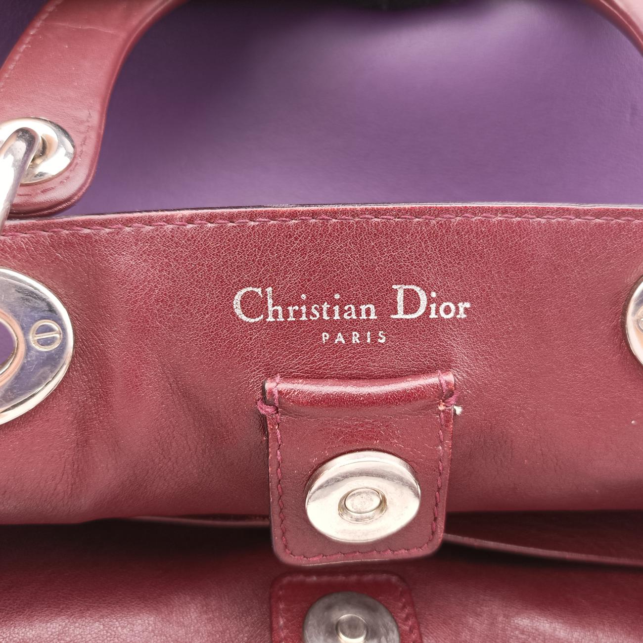 DiorissimoPurple×Brown×SilverLeather x Snakeskin09-MA-0155ディオリッシモパープル×ブラウン×シルバーレザー×ヘビ革09-MA-0155