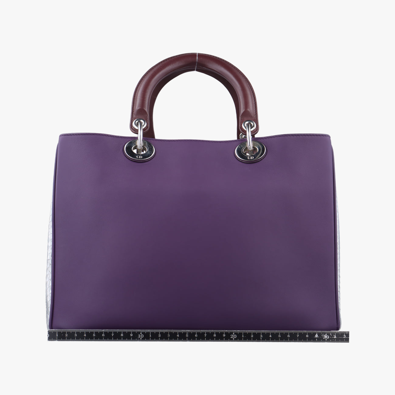 DiorissimoPurple×Brown×SilverLeather x Snakeskin09-MA-0155ディオリッシモパープル×ブラウン×シルバーレザー×ヘビ革09-MA-0155