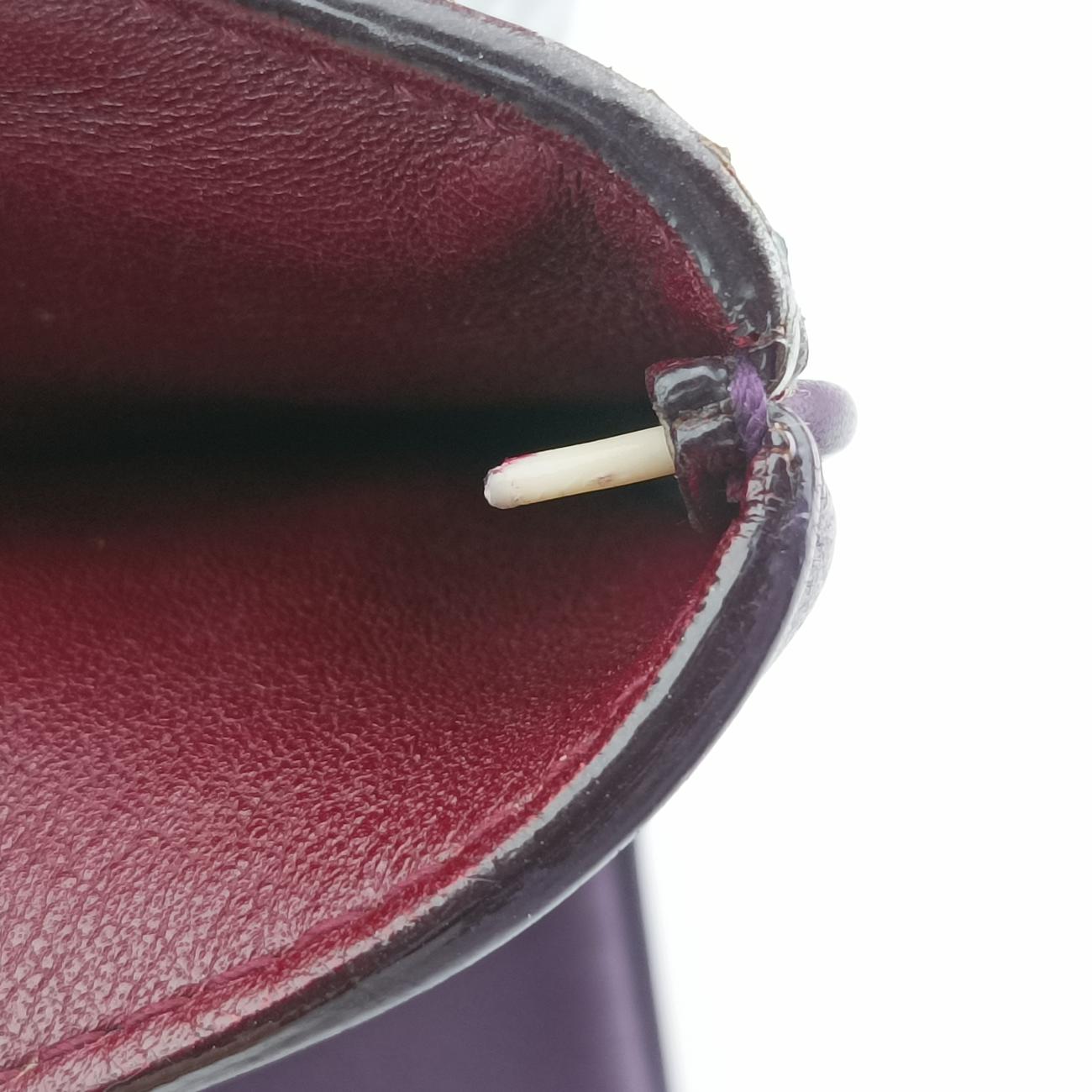 DiorissimoPurple×Brown×SilverLeather x Snakeskin09-MA-0155ディオリッシモパープル×ブラウン×シルバーレザー×ヘビ革09-MA-0155