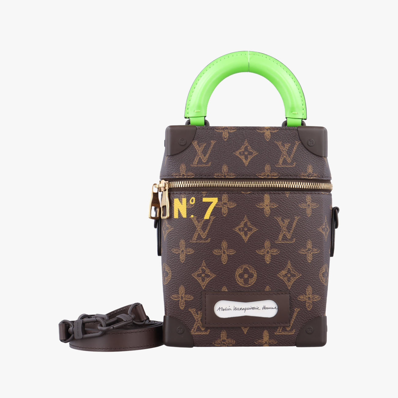 Monogram (No. 7) Vertical Box TrunkBrownPVC coated canvasM59664ICチップモノグラム(N°7) ヴェルティカル ボックス トランクブラウン系PVCコーティングキャンバスM59664ICチップ