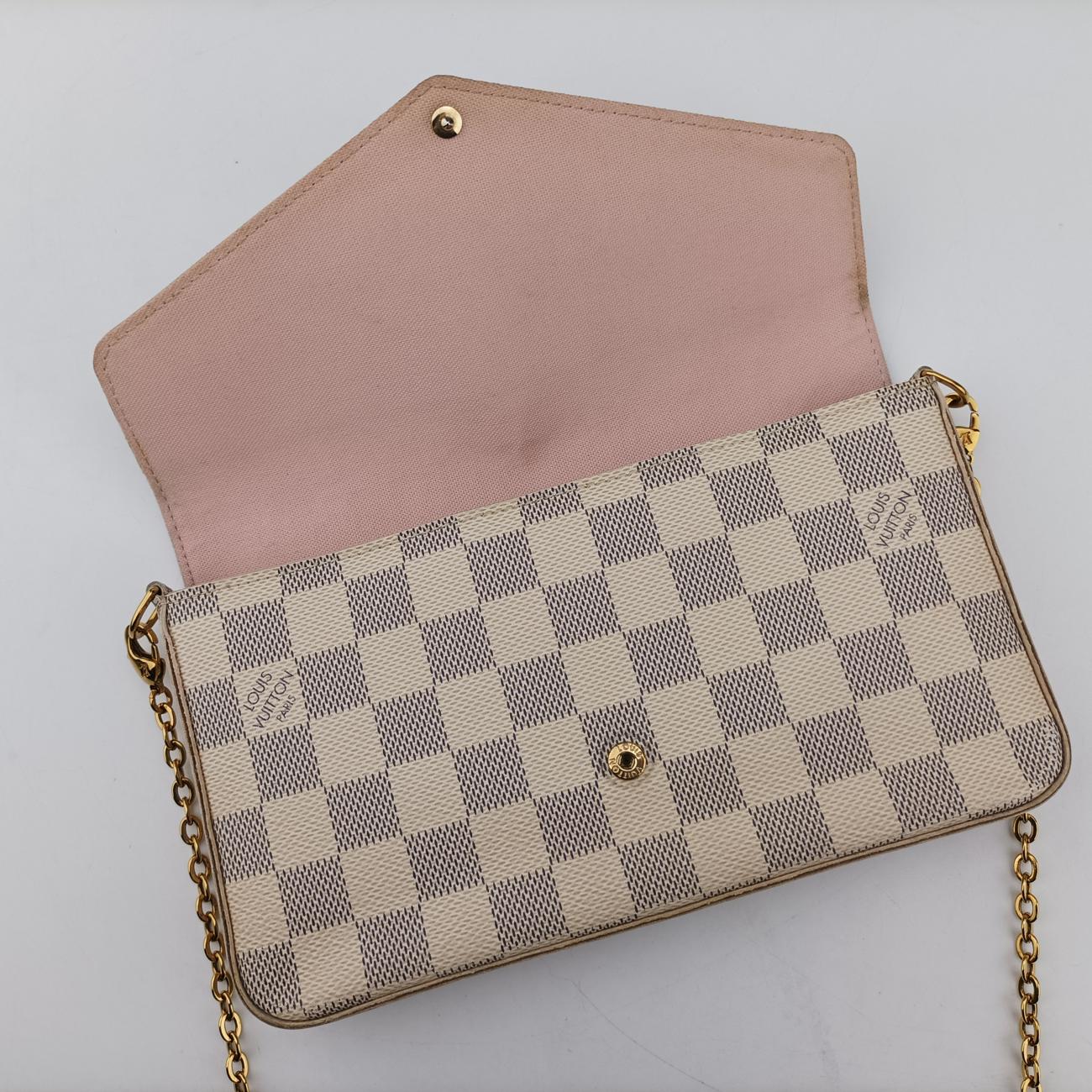 Pochette FeLICIEAZURDamier CanvasN63106MI1186ポシェットフェリシーアズールダミエキャンバスN63106MI1186