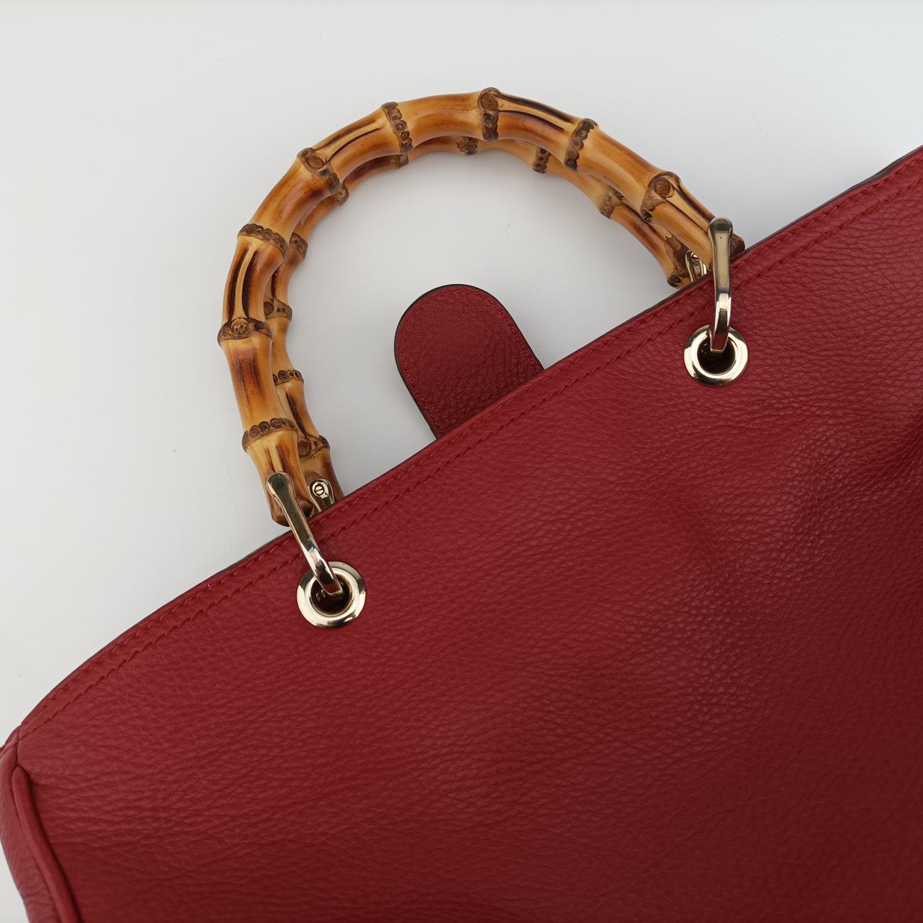 Bamboo ShopperRedLeather323660D015719769バンブーショッパーレッドレザー323660D015719769
