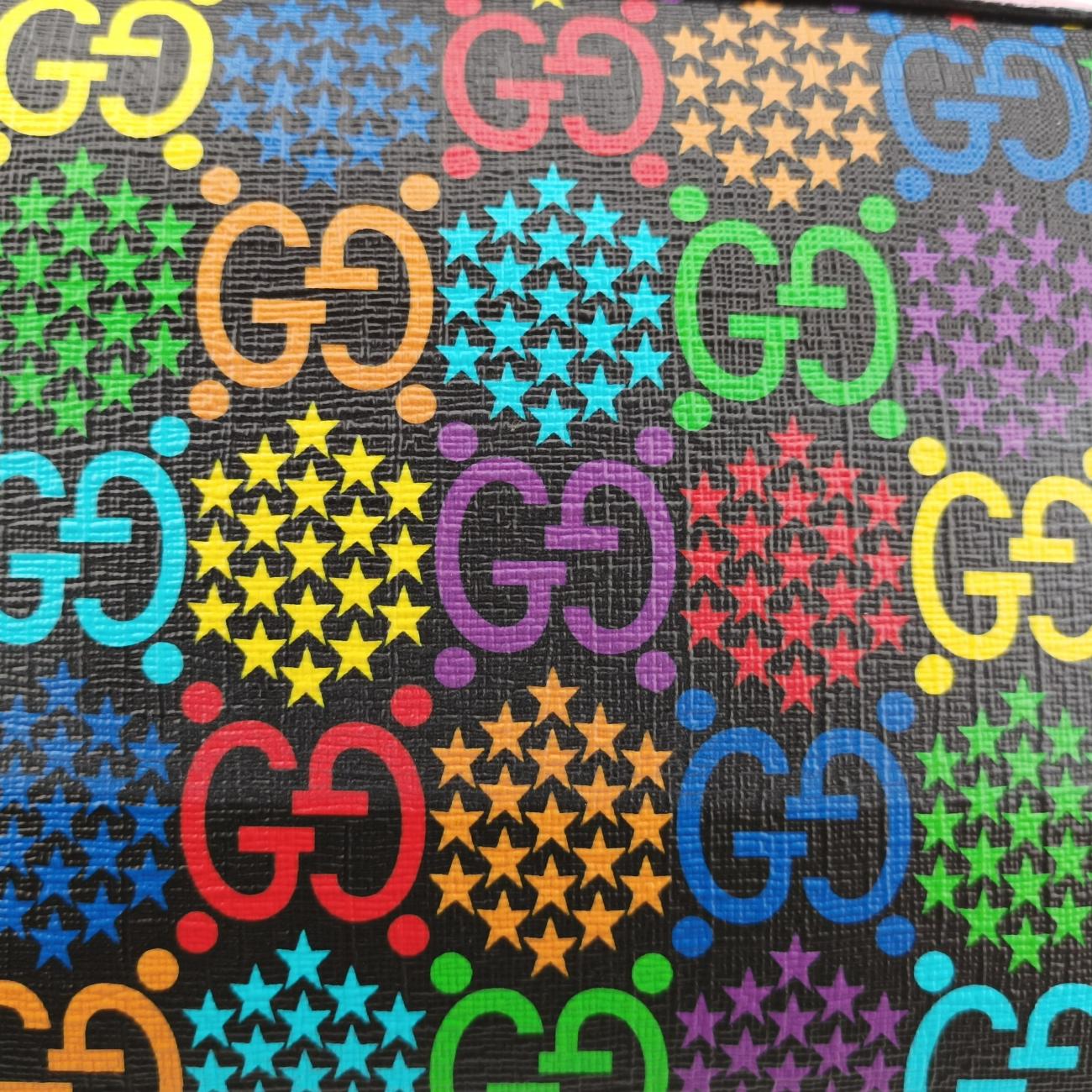 Gucci Apple Pattern MessengerMulticolourPVC coated canvas574886I030536423GGアップルマルチカラーPVCコーティングキャンバス574886I030536423