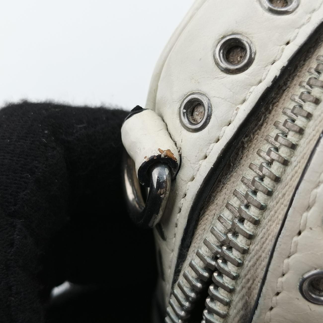 Jeweled Crossbody PochetteWhiteLeather31/Lジュエルドクロスボディ ポシェットホワイトレザー31/L