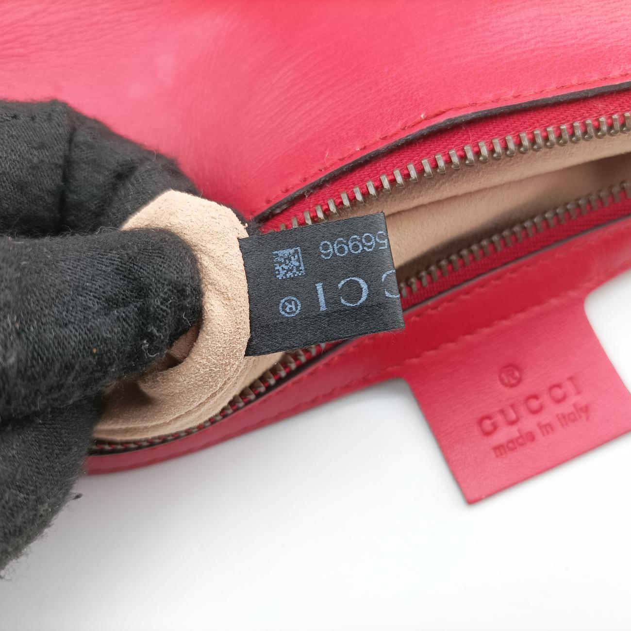 GG MarmontRedLeather443497C025856996GGマーモントレッドレザー443497C025856996