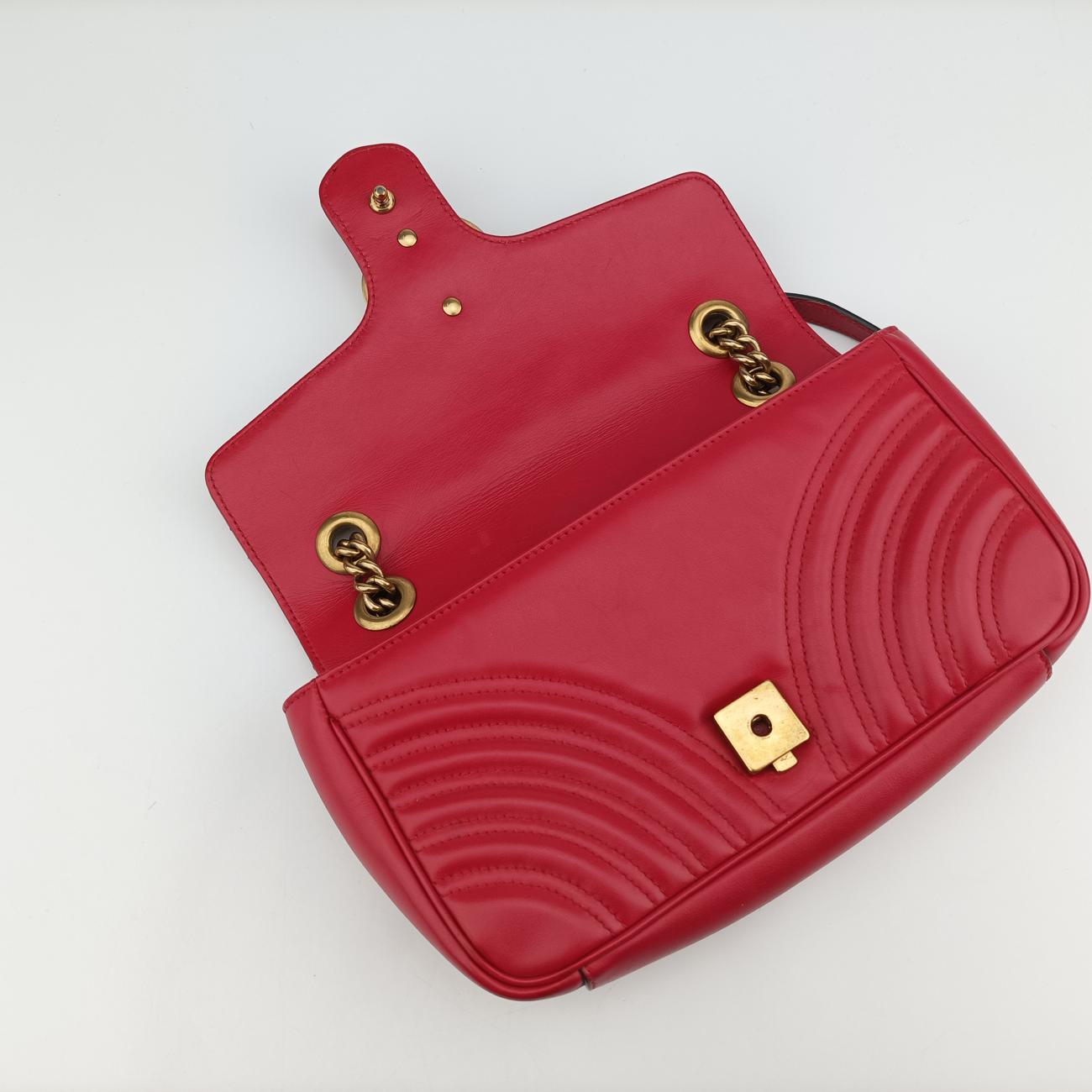 GG MarmontRedLeather443497C025856996GGマーモントレッドレザー443497C025856996