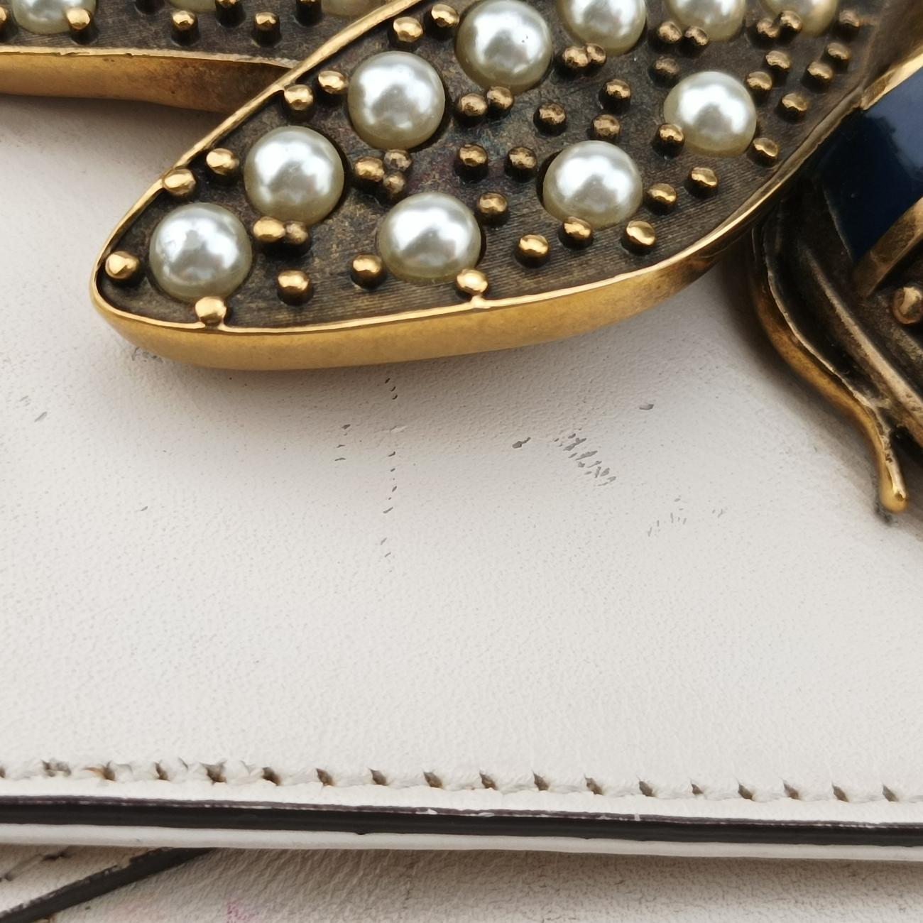 Broadway Pearl BeeWhiteLeather453778C021633350ブロードウェイ パール ビーホワイトレザー453778C021633350