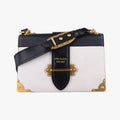 CahierBlack×whiteLeather×SAFFIANO Leather1BD04525 Lカイエブラック×ホワイトレザー×サフィアーノレザー1BD04525 L