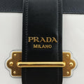CahierBlack×whiteLeather×SAFFIANO Leather1BD04525 Lカイエブラック×ホワイトレザー×サフィアーノレザー1BD04525 L