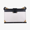 CahierBlack×whiteLeather×SAFFIANO Leather1BD04525 Lカイエブラック×ホワイトレザー×サフィアーノレザー1BD04525 L