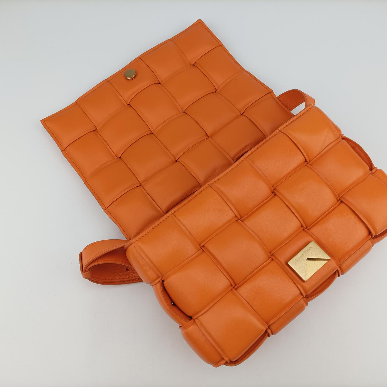 Padded　CASSETTEOrangelambskinB08921652Hパデッド カセットオレンジラムスキンB08921652H