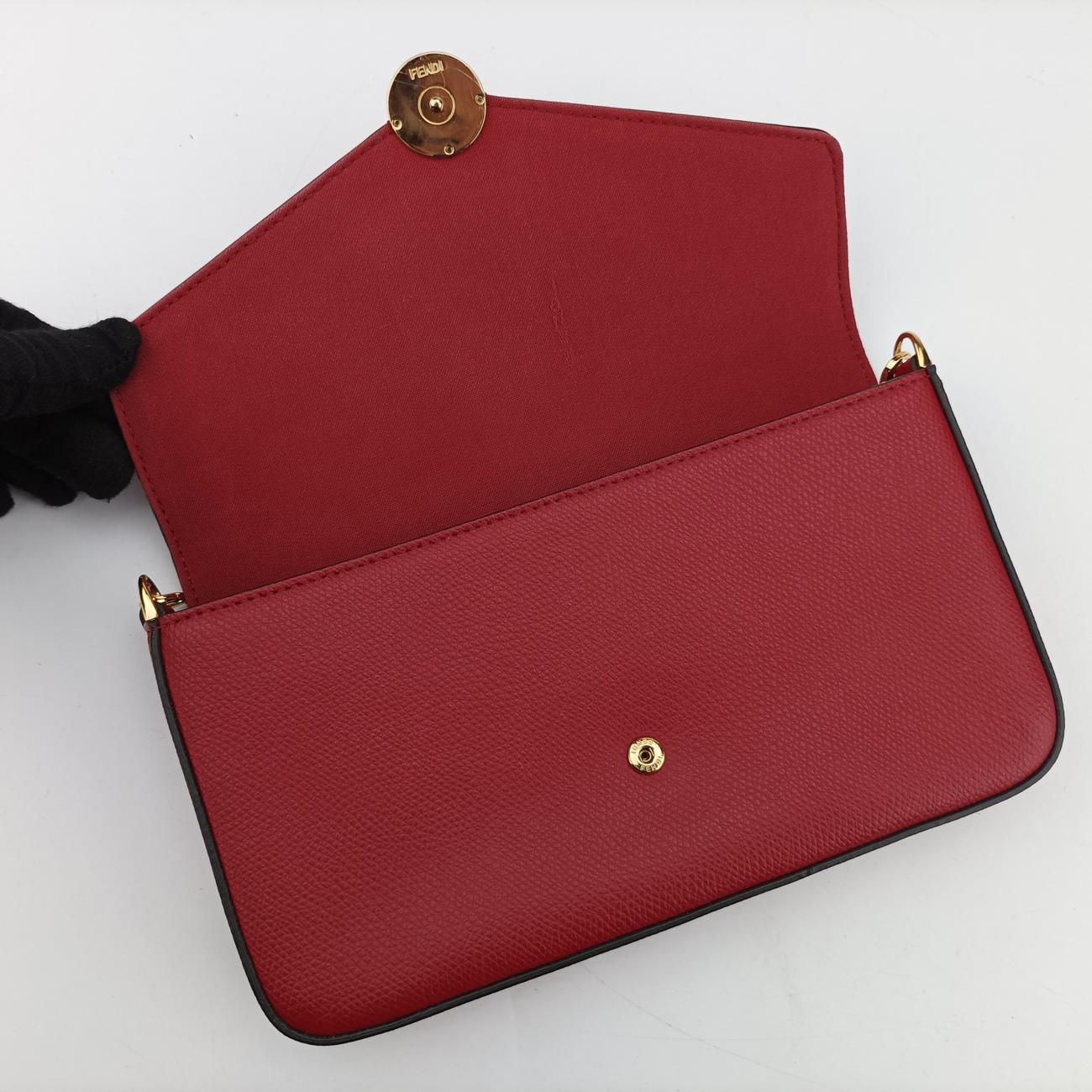 F is Zucca patternRedLeather8BS0328BS032 A18B 208.0189キャナイ エフレッドレザー8BS0328BS032 A18B 208.0189