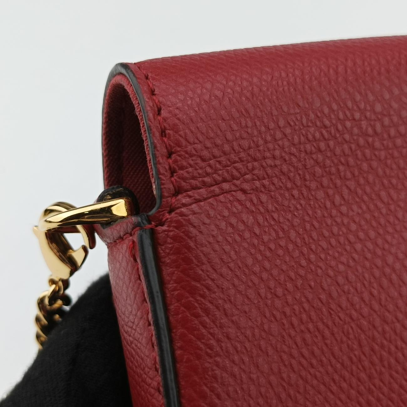 F is Zucca patternRedLeather8BS0328BS032 A18B 208.0189キャナイ エフレッドレザー8BS0328BS032 A18B 208.0189