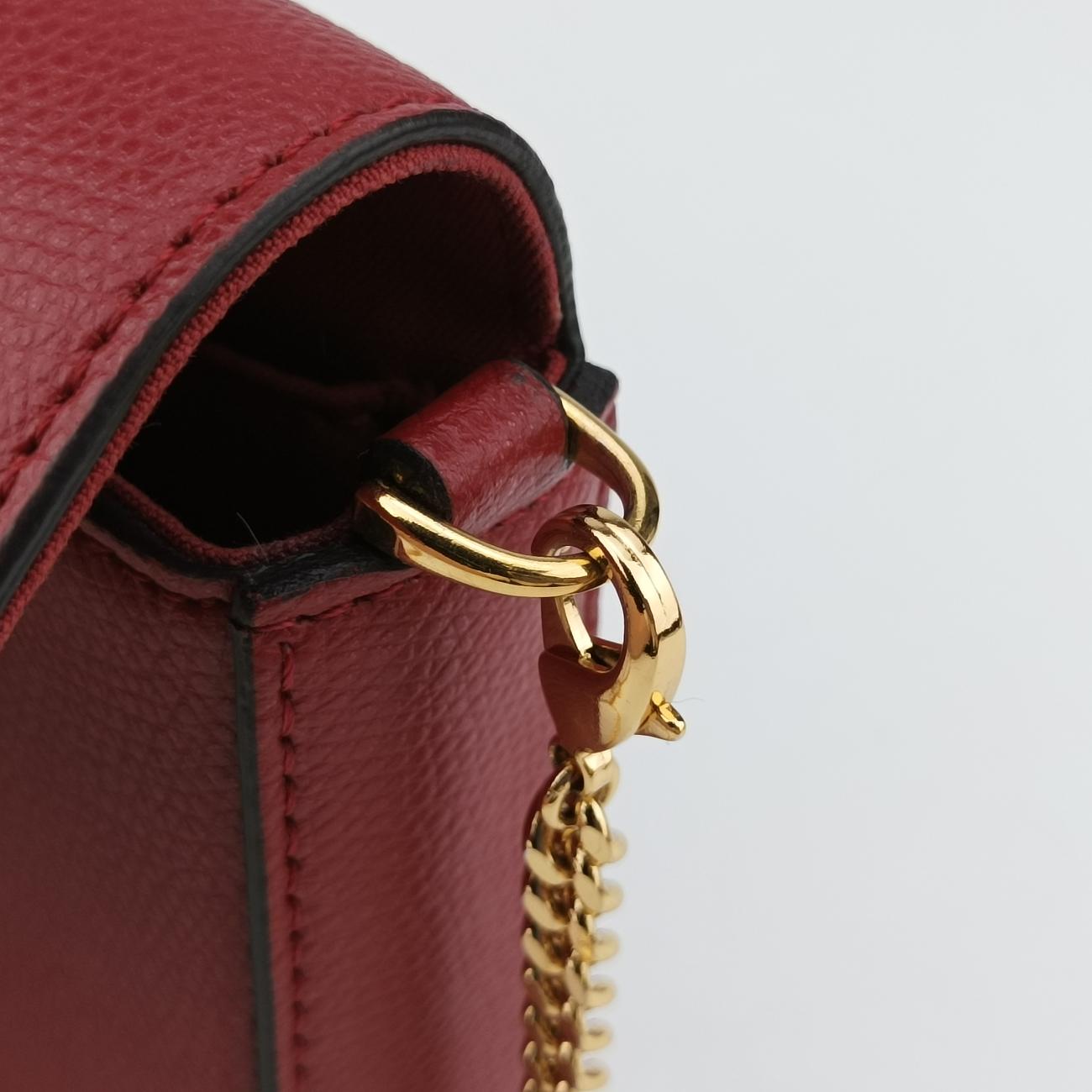 F is Zucca patternRedLeather8BS0328BS032 A18B 208.0189キャナイ エフレッドレザー8BS0328BS032 A18B 208.0189
