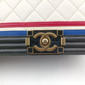 BOY CHANELwhite×MulticolourlambskinA6708621773364ボーイシャネルホワイト×マルチカラーラムスキンA6708621773364