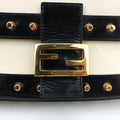 Mamma Bucket Vintage StudsWhite×BlackLeatherLot number unknownマンマバケット ヴィンテージ スタッズホワイト×ブラックレザー製番不明