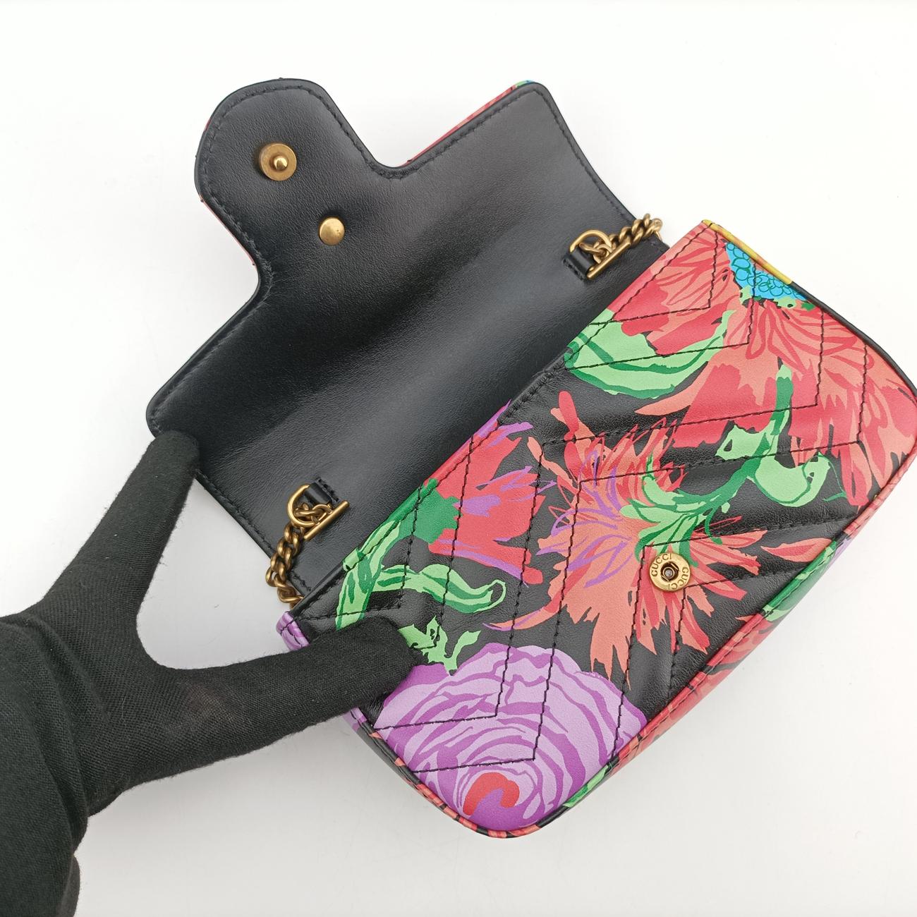 GG MarmontBlack×MulticolourLeather476433GGマーモントブラック×マルチカラーレザー476433