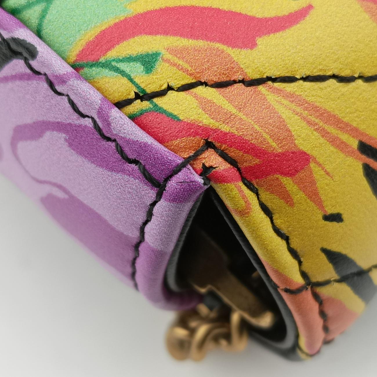 GG MarmontBlack×MulticolourLeather476433GGマーモントブラック×マルチカラーレザー476433
