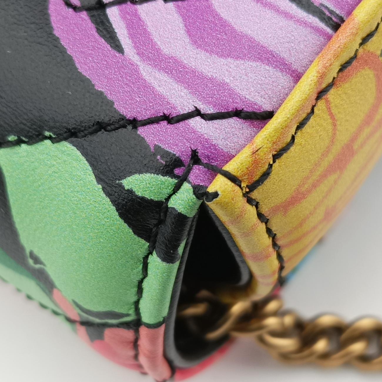 GG MarmontBlack×MulticolourLeather476433GGマーモントブラック×マルチカラーレザー476433
