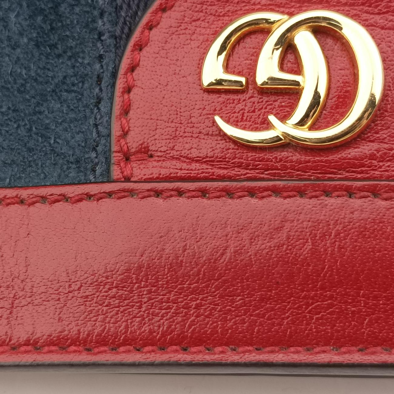 OphidiaBlue×redSuede x leather503877B025928884オフィディアブルー×レッドスエード×レザー503877B025928884